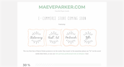 Desktop Screenshot of maeveparker.com