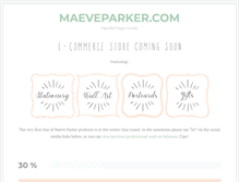 Tablet Screenshot of maeveparker.com